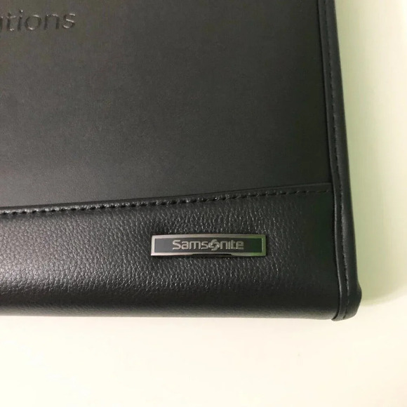 Samsonite Parker Leather  Padfolio Organizer Branded By Prime Solutions - Picture 7 of 16